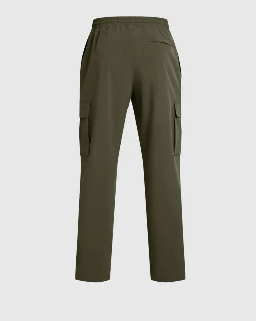 Pantaloni Cargo UA Vibe Woven Marine Od Green Verde Uomo