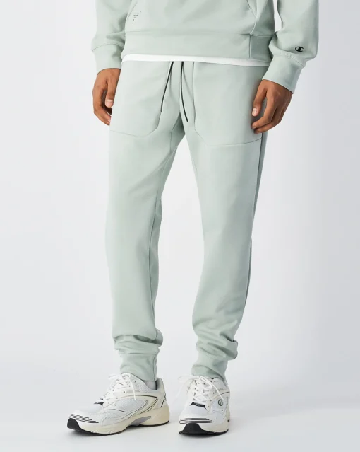 Pantaloni con Polsino a Coste C-Tech Verde Uomo