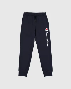 Pantaloni con Polsino a Coste Icons Blu Bambino