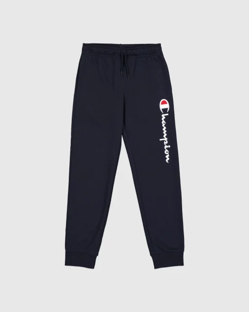 Pantaloni con Polsino a Coste Icons Blu Bambino