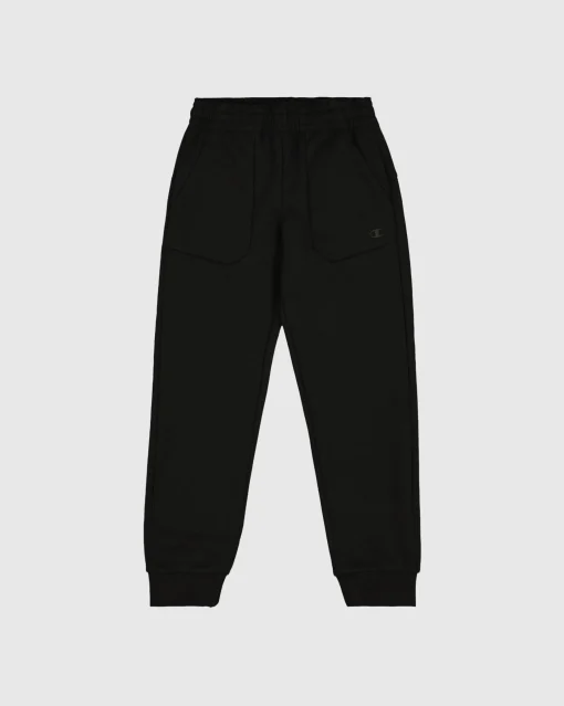 Pantaloni con Polsino a Coste C-Tech Nero Bambino