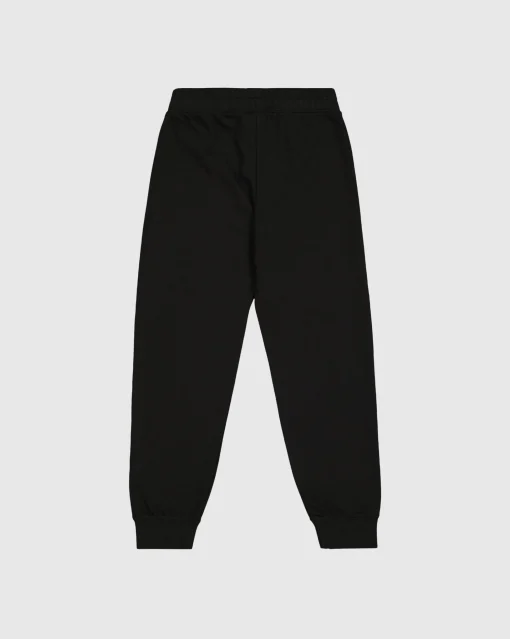 Pantaloni con Polsino a Coste Icons Nero Bambina