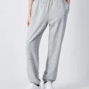Pantaloni Con Polsino alla Caviglia Authentic Pants Grigio Donna
