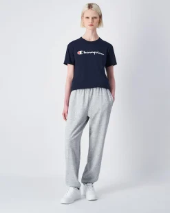 Pantaloni Con Polsino alla Caviglia Authentic Pants Grigio Donna