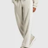 Pantaloni Essentials 3-Stripes Open-Hem French Terry Marrone Donna