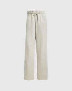 Pantaloni Essentials 3-Stripes Open-Hem French Terry Marrone Donna