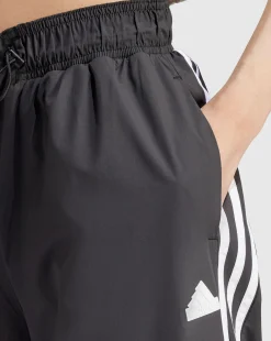 Pantaloni Future Icons 3-Stripes Woven Nero Donna