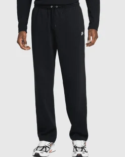 Pantaloni in French Terry con bordo aperto Nero Uomo
