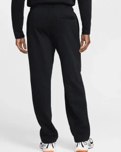 Pantaloni in French Terry con bordo aperto Nero Uomo