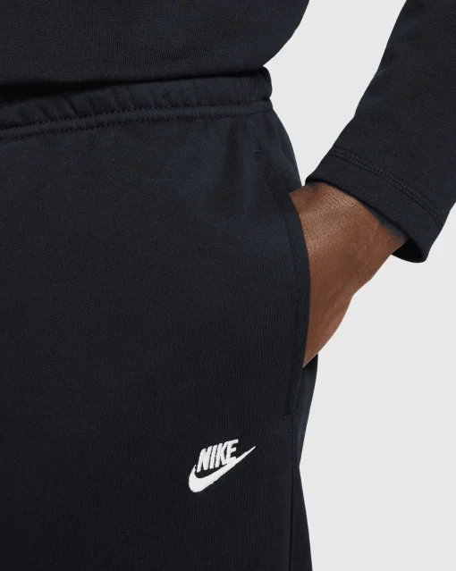 Pantaloni in French Terry con bordo aperto Nero Uomo