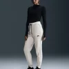 Pantaloni jogger a vita media Tech Fleece Bianco Donna