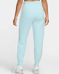Pantaloni jogger a vita media Tech Fleece Blu Donna