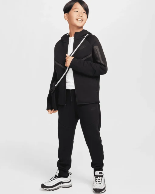 Pantaloni Jogger Tech Fleece Nero Bambino