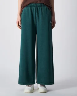 Pantaloni joggers Bandana a gamba ampia Verde Donna