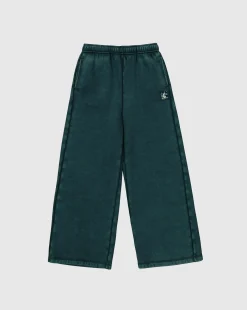 Pantaloni joggers Bandana a gamba ampia Verde Donna