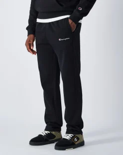 Pantaloni joggers in felpa a gamba dritta Nero Uomo