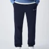 Pantaloni joggers in felpa a gamba dritta Blu Uomo
