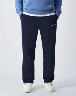 Pantaloni joggers in felpa a gamba dritta Blu Uomo