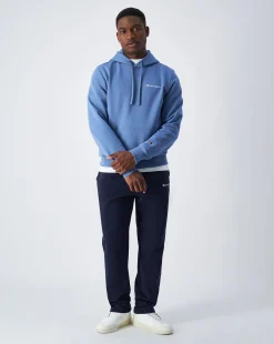 Pantaloni joggers in felpa a gamba dritta Blu Uomo