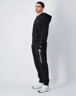 Pantaloni joggers in felpa con logo grande Nero Uomo
