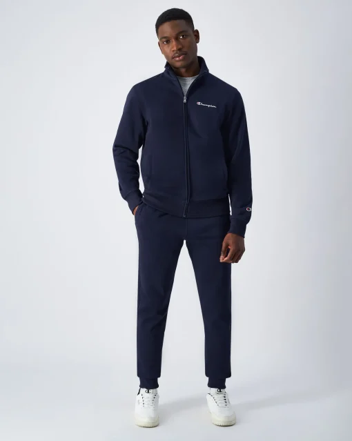 Pantaloni joggers in felpa Slim Fit Blu Uomo