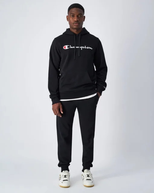 Pantaloni joggers in felpa Slim Fit Nero Uomo
