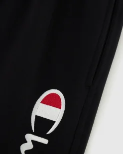 Pantaloni joggers in felpa con logo grande Nero Uomo