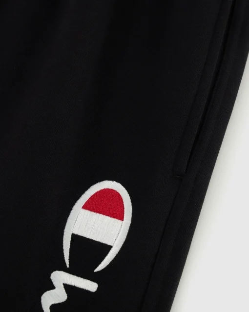 Pantaloni joggers in felpa con logo grande Nero Uomo