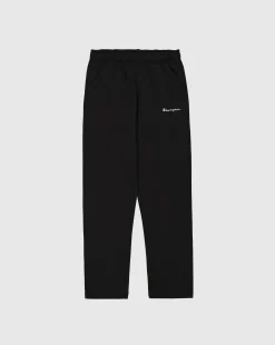Pantaloni joggers in felpa a gamba dritta Nero Uomo