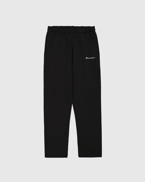 Pantaloni joggers in felpa a gamba dritta Nero Uomo