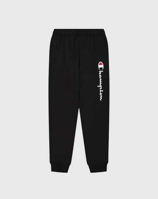 Pantaloni joggers in felpa con logo grande Nero Uomo