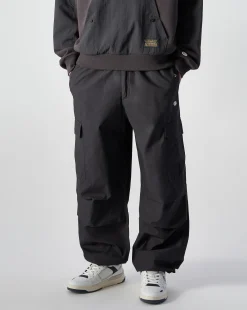 Pantaloni Parachute Cargo Nero Nero Uomo