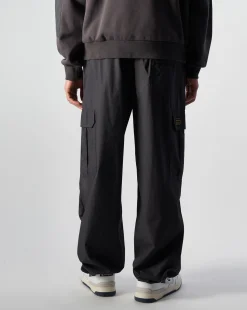 Pantaloni Parachute Cargo Nero Nero Uomo