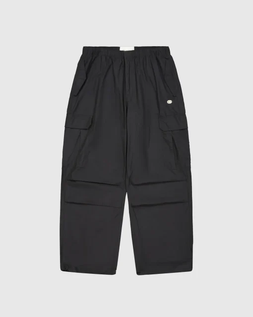 Pantaloni Parachute Cargo Nero Nero Uomo
