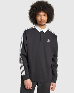 Polo adicolor Rugby Nero Uomo