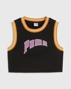 Puma Crop Top Team Nero Donna