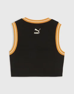 Puma Crop Top Team Nero Donna