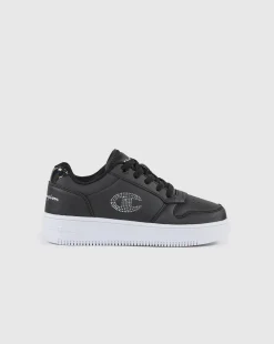RD18 PLATFORM GLITTER Nero e Argento Bambina
