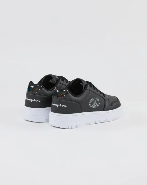RD18 PLATFORM GLITTER Nero e Argento Bambina