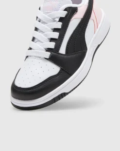 Rebound V6 Lo Bianco Nero Bambina