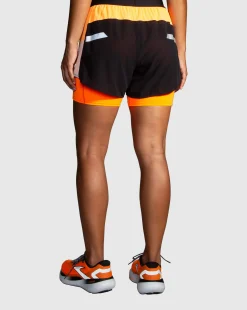 Run Visible 4 2 In 1 Short 2.0 Beige Donna