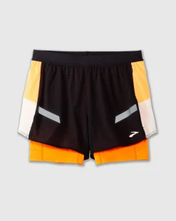 Run Visible 4 2 In 1 Short 2.0 Beige Donna