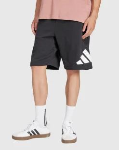 Short Essentials Big Logo French Terry Nero Uomo