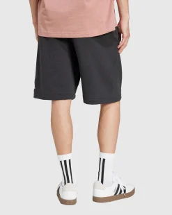 Short Essentials Big Logo French Terry Nero Uomo
