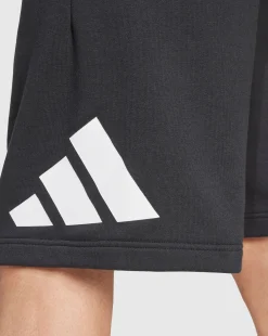Short Essentials Big Logo French Terry Nero Uomo