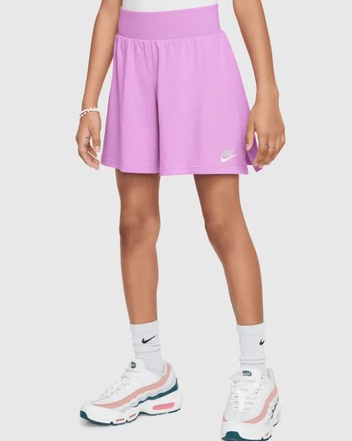 Shorts in Jersey Viola Bambina