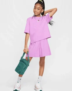 Shorts in Jersey Viola Bambina