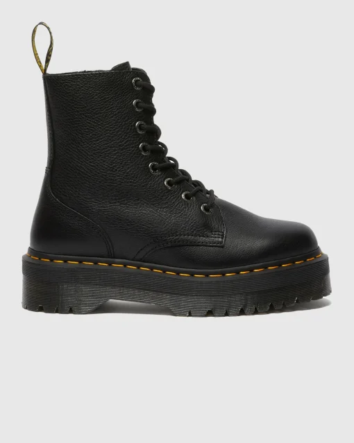 Stivaletti Platform Jadon III in Pelle Nero Donna
