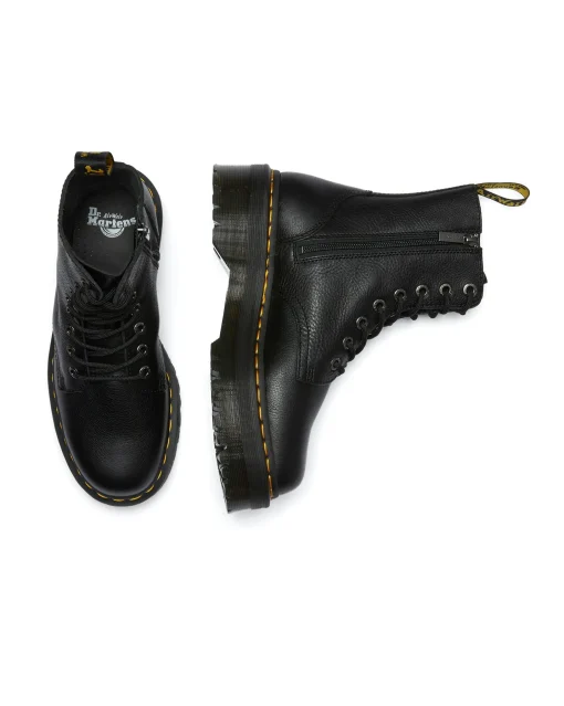 Stivaletti Platform Jadon III in Pelle Nero Donna