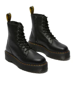 Stivaletti Platform Jadon III in Pelle Nero Donna
